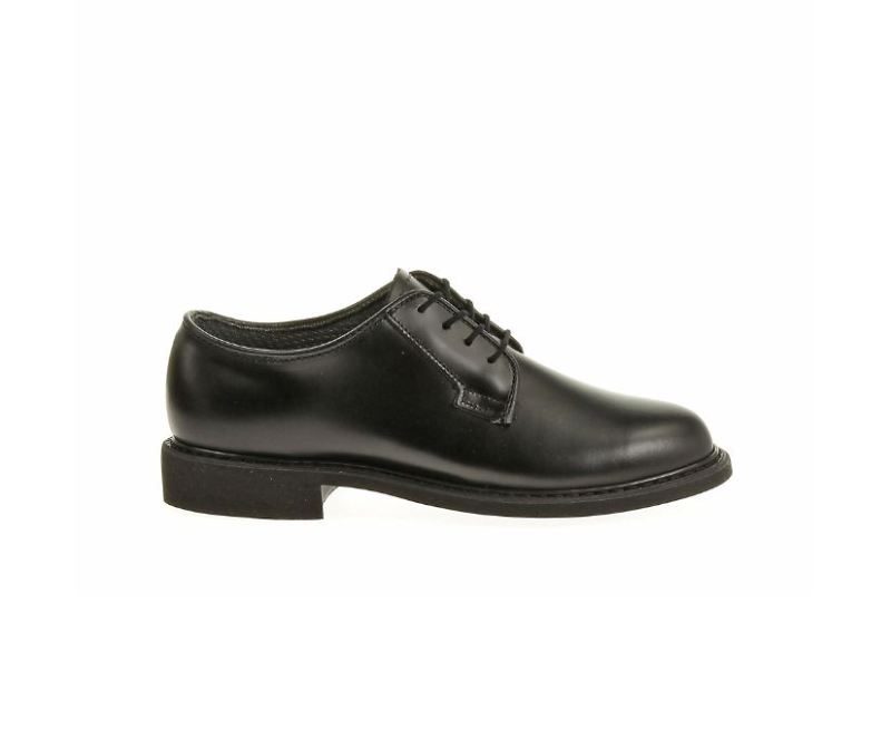 BATES | WOMEN'S MARCHING LEATHER PLAIN TOE HIGH SHINE OXFORD-BLACK